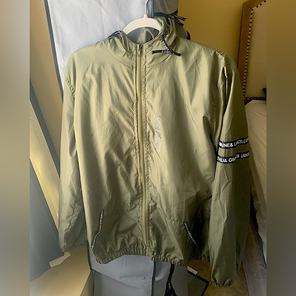 Olive Windbreaker
